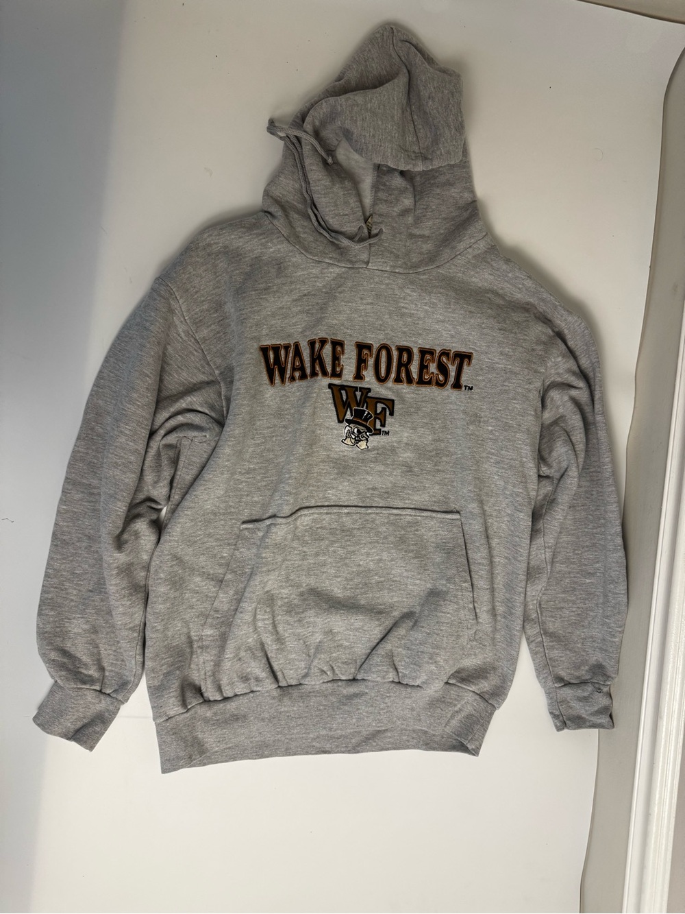 Vintage Wake Forest Demon Deacons Big Ball Sports Hoodie Large